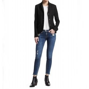 Rag & Bone NWT Women's Slade Tailored Fit Wool Blazer Black Size 4
